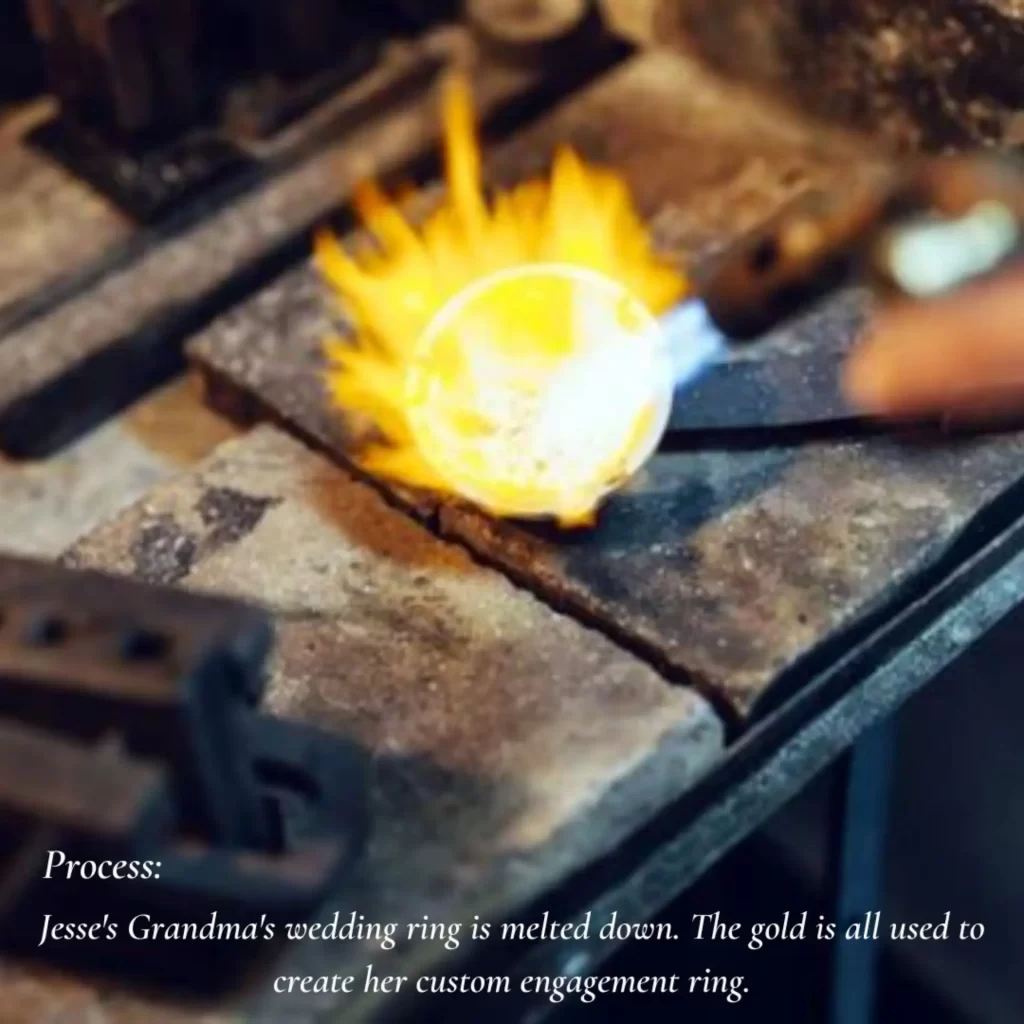 Melting down Grandmas ring